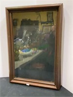 Vintage display box - vintage glass front display