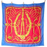 Hermes Carre 90 Gaucho par Hermes Paris Silk Scarf