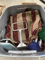 Tub of Fabric & Yarn