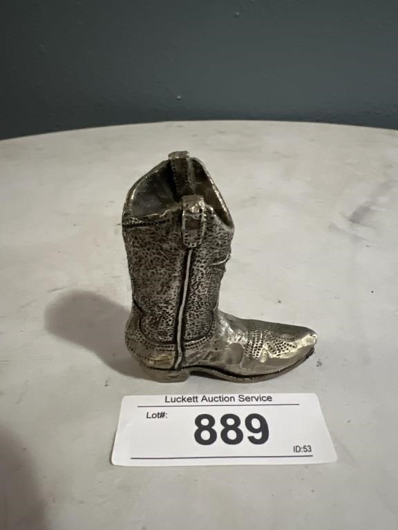 SMALL COWBOY BOOT 3" TALL AND WIDE, SOLID