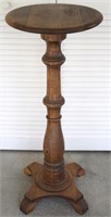 Antique Carved Oak Fern / Plant Stand 34" tall