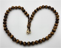 23" Tiger's Eye Necklace by Lee Sands