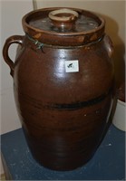 Antique Crock 18" Has a crack look carefully