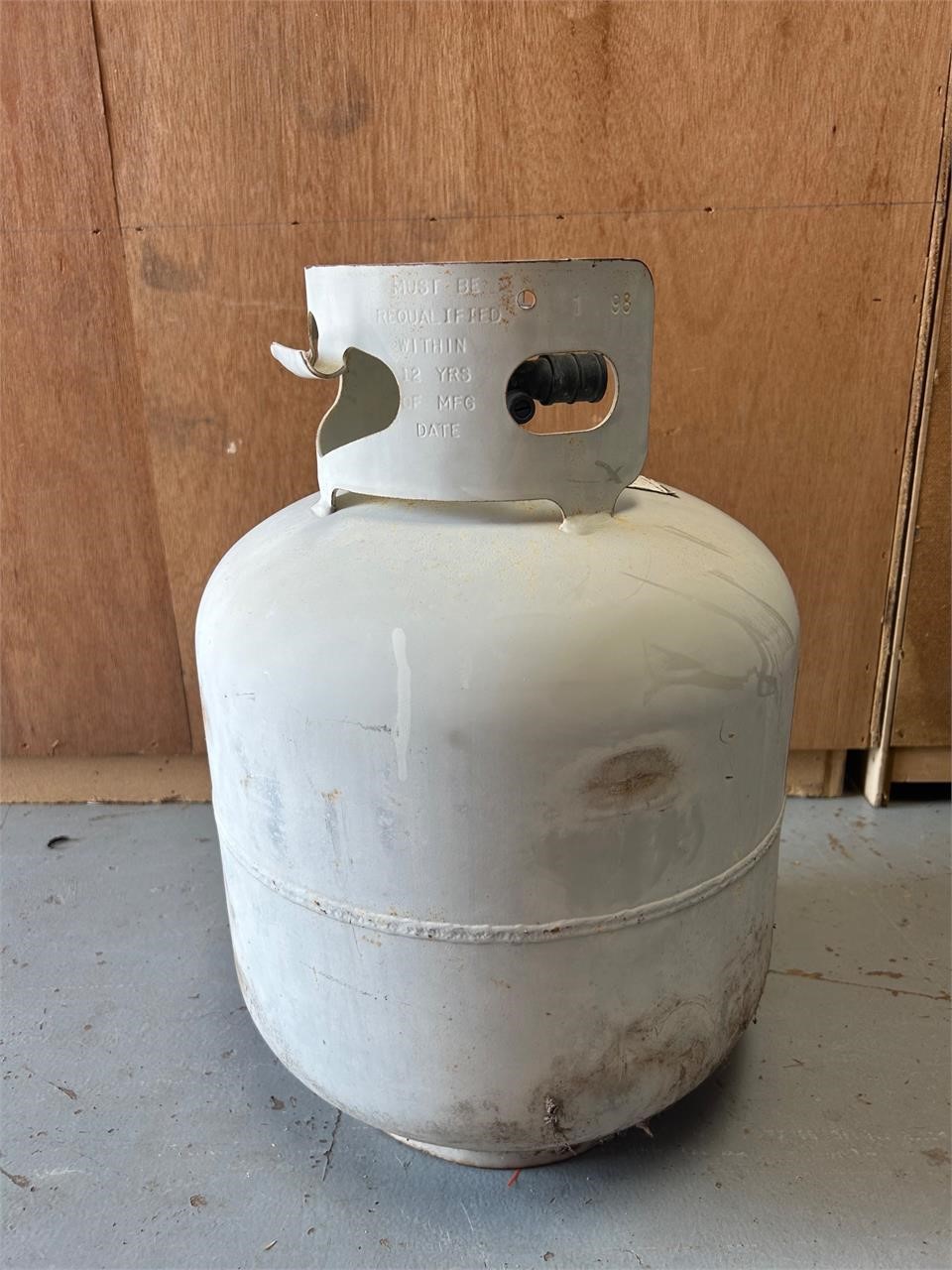 Partially full Propane Can