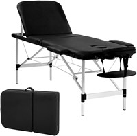 Massage Table Massage Bed 73 inch Spa Bed 3 Foldin
