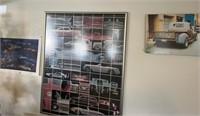 Car puzzel and Car Photo Framed Lot