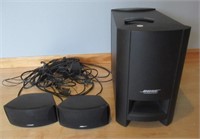 Bose acoustimass speaker, remote, and (2)