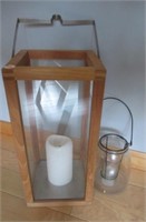 (2) Decorative candle burners. Tallest measures