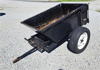 Garden Utility Dump Cart. Box measures 30" w x