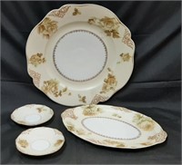 Old Ivory Silesia Dishes - See Description