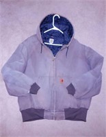 Men's Carhartt quilted work coat w/ hood, size XL