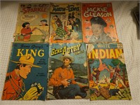 Lot of 6 Comic Books Gene Autry Jackie Gleason