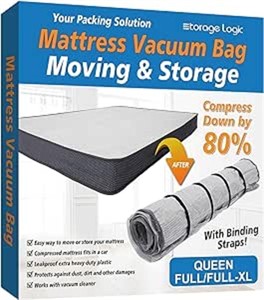 Queen/Full/Full-XL Foam Mattress Vacuum Bag for