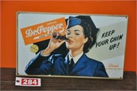 1998 Dr. Pepper tin sign, 16" x 10"