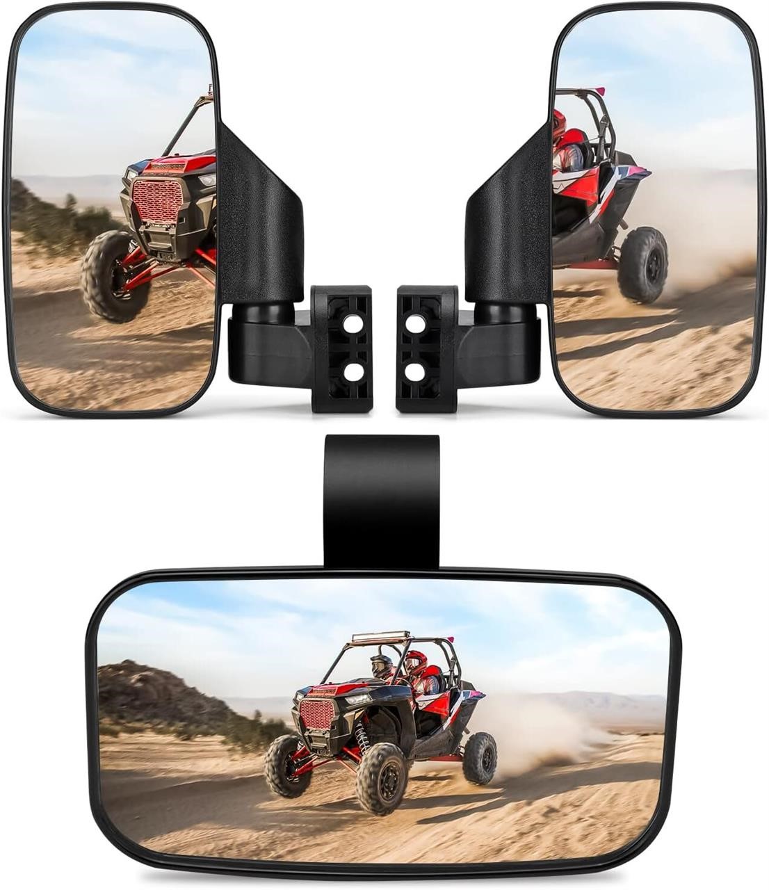 KEMIMOTO UTV Side Mirrors with 1.6 to 2 Cage