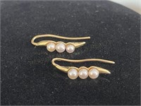 14K Pearl Earrings