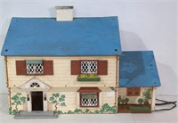 (ST) Vtg Keystone Dollhouse. Cardboard, Electric