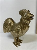 Vintage Brass Rooster 5 1/2" tall