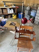 Chair gun rack & metal rolling stand