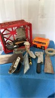 Crate of Miscellaneous Construction Tools