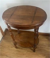 Oval Wood Accent Table 22 x 28 x 17 inches