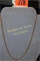 MENS 14K YELLOW GOLD NECKLACE
