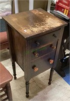 Vintage three drawer side cabinet - needs