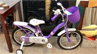 Torpooz 18 inch girls bicycle purple - some