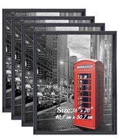 (4) 16x20 Frame, Classic Black Design