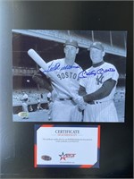 Ted Williams Mickey Mantle autographed photo