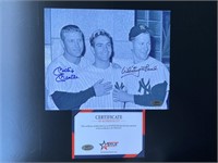 MICKEY MANTLE WHITEY FORD AUTOGRAPH PHOTO
