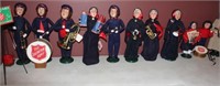 12 Byer's Choice Salvation Army Band dolls with