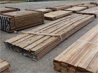 96 pcs. 1" x 6" x 16' PRESSURE TREATED LUMBER