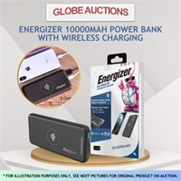 ENERGIZER 10000mAh POWER BANK W/ WIRELESS CHARGING