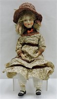 Vintage Doll w Porcelain Head