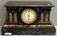 Boston Clock Co. Marble & Slate Shelf Clock