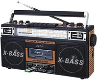 SuperSonic - Retro 4 Band Radio & Cassette Player