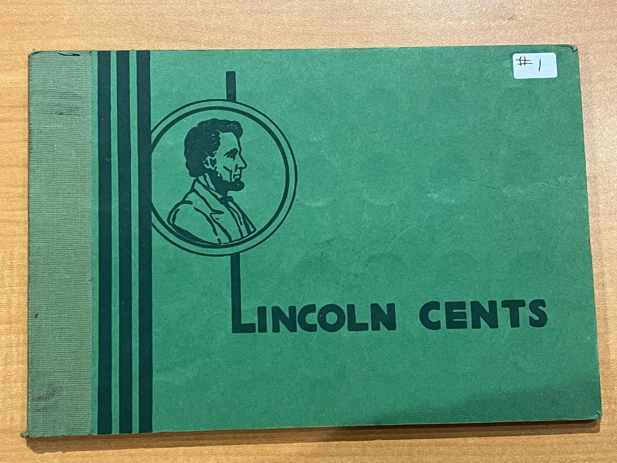 Old Style Lincoln Cent Booklet (54 coins)