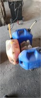 Group of gas cans