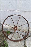Primitive Decor  20" Iron Wheel