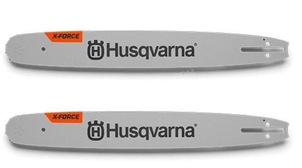 Lot of 2 Husqvarna 18" Chainsaw Bars - NEW $120