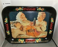 Coca-Cola tray w/Santa