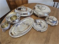Group of EP serving dishes