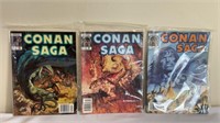 Marvel Magazine Comics Conan Saga Issue 21, 30, &