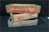 (3X) WOODEN RC DRINK CRATES