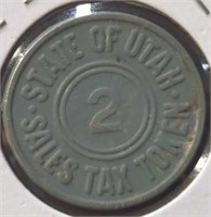 2 State of Utah sales tax token