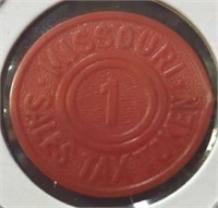 1 Missouri sales tax token