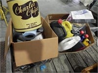 2 Boxes of Misc. Items - Charcoal, Charles Chip