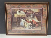 Vintage Henrietta Runner Cats Print