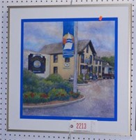 Lot #2213 - “Onancock Wharf” framed print S/N